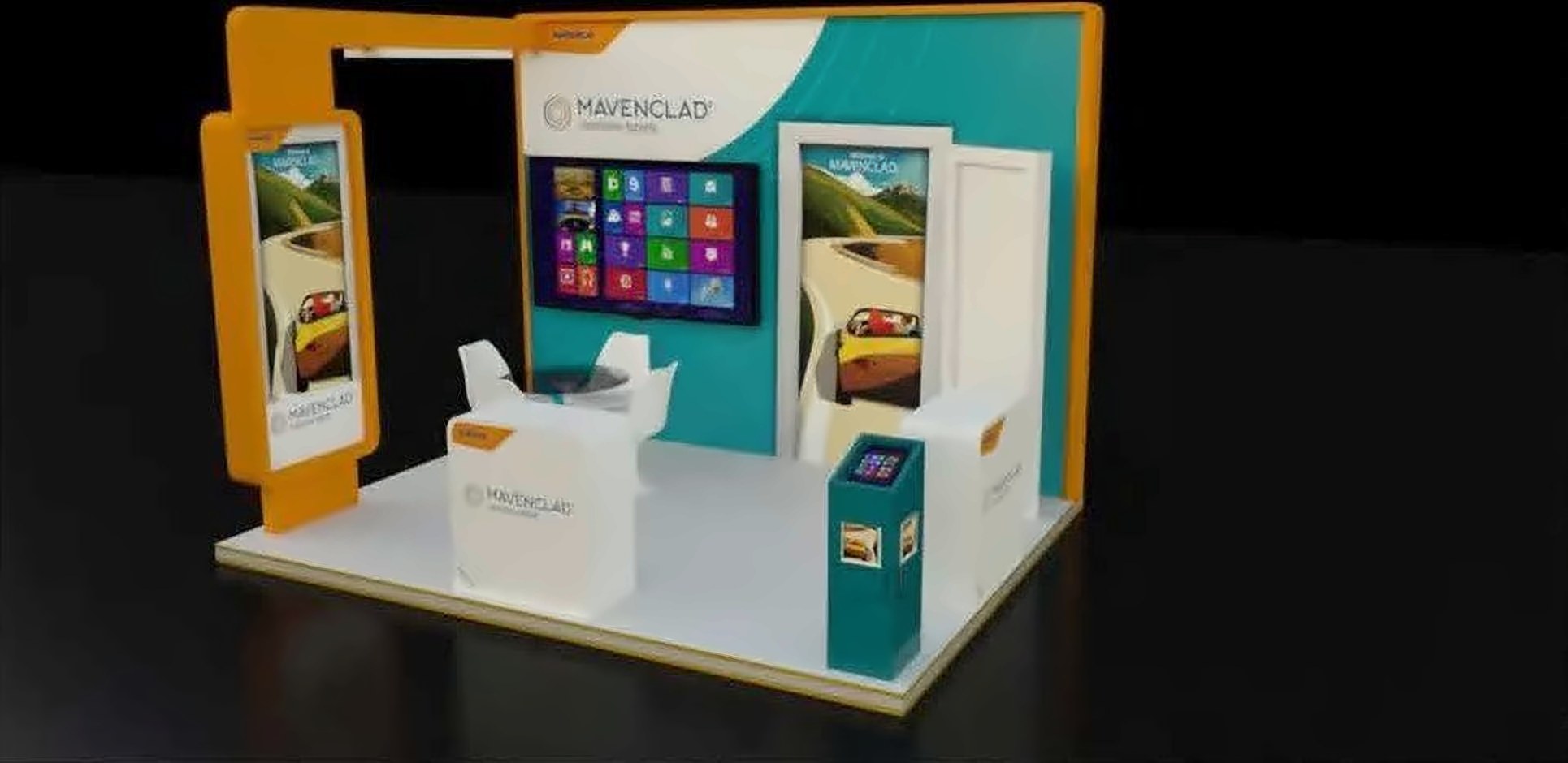 3D render of the Mavenclad booth